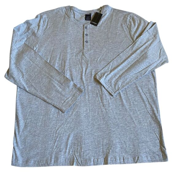 NWT Livergy Long Sleeves Henley Shirt Men's Size XXL Grey Pullover Casual Soft - Picture 11 of 13